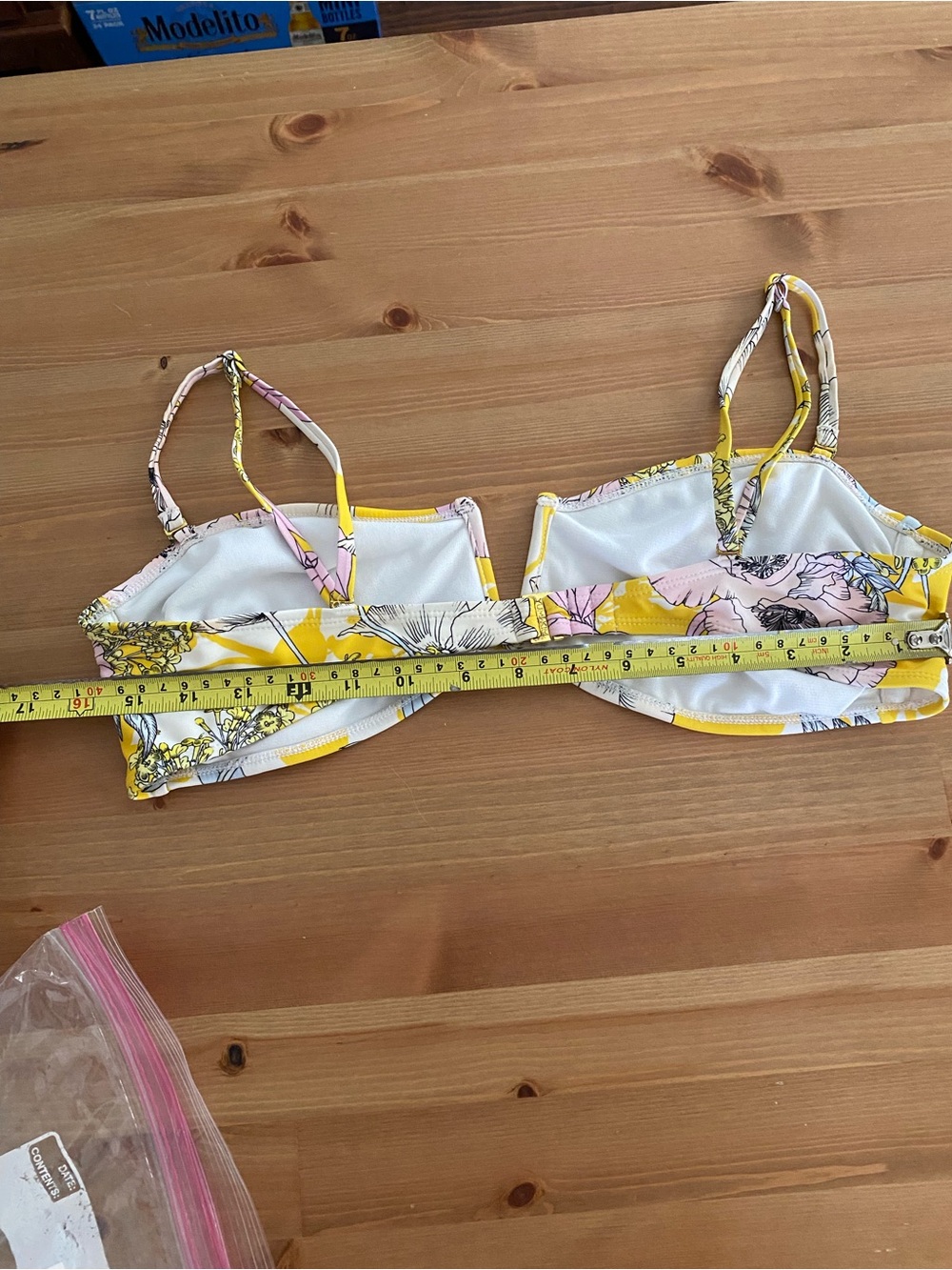 Yumi Kim Sz L Bora Bora Yellow Deep Sea Bandeau Top W/ Removable Straps - Picture 10 of 11